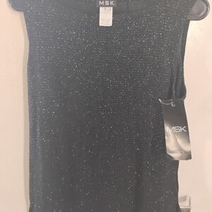 MSK Blue and Black Raglan Tank Top